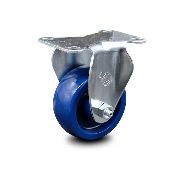 3 Inch Solid Polyurethane Wheel Rigid Top Plate Caster